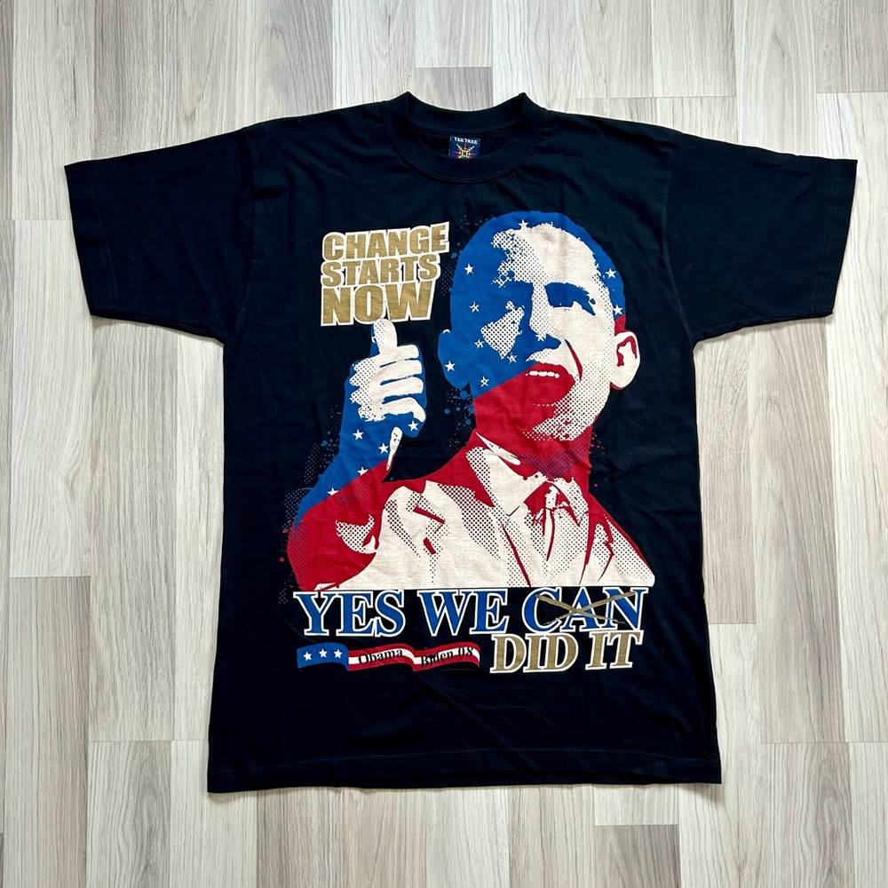 Vtg 2008 Barack Obama Election Graphic T-shirt Men’s Large. New Without Tags!